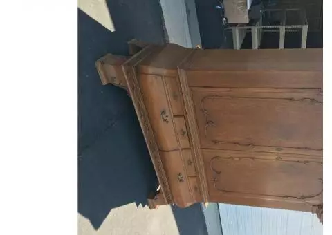 Antique wardrobe cabinet